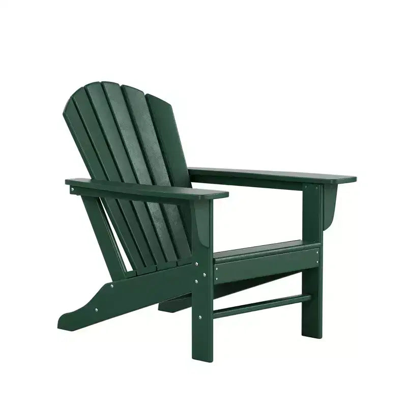 WestinTrends Dylan Set da conversazione da 5 pezzi per patio da esterno con sedia Adirondack in HDPE e tavolino da caffè rotondo