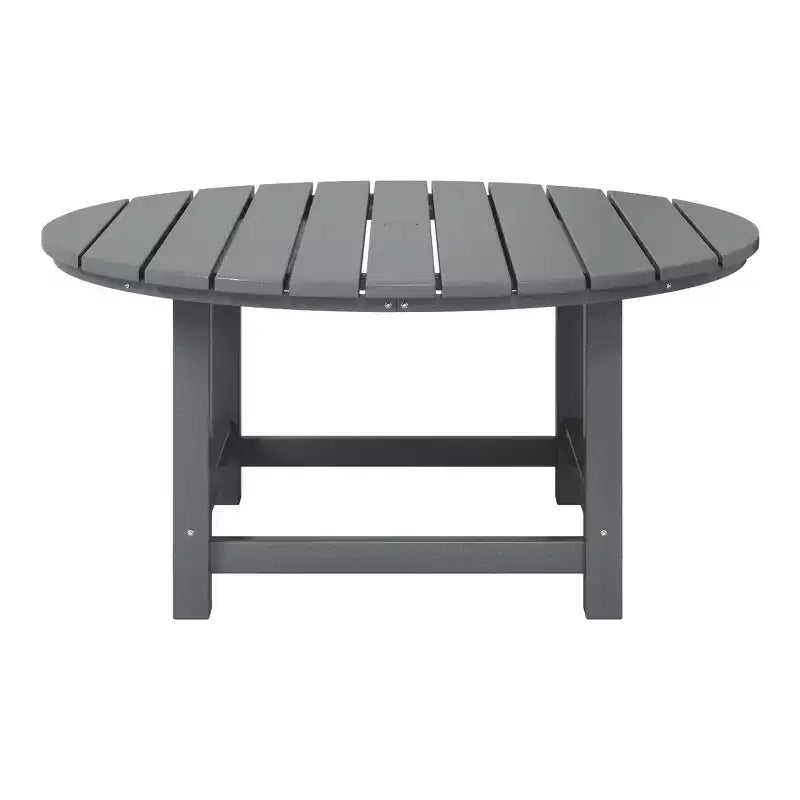 WestinTrends Dylan Set da conversazione da 5 pezzi per patio da esterno con sedia Adirondack in HDPE e tavolino da caffè rotondo