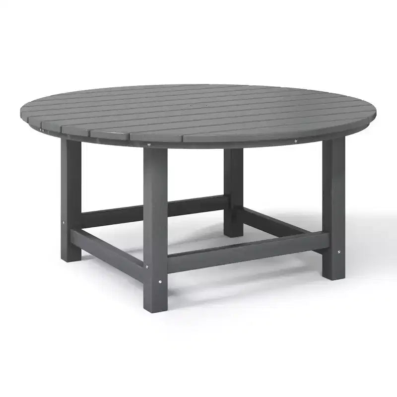 WestinTrends Dylan Set da conversazione da 5 pezzi per patio da esterno con sedia Adirondack in HDPE e tavolino da caffè rotondo