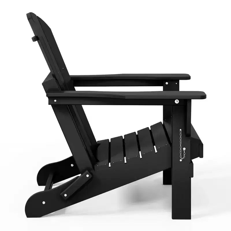 WestinTrends Malibu Set da conversazione da esterno pieghevole a 5 pezzi in HDPE con sedia Adirondack
