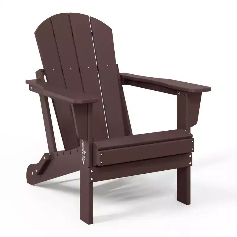 WestinTrends Malibu Set da conversazione da esterno pieghevole a 5 pezzi in HDPE con sedia Adirondack