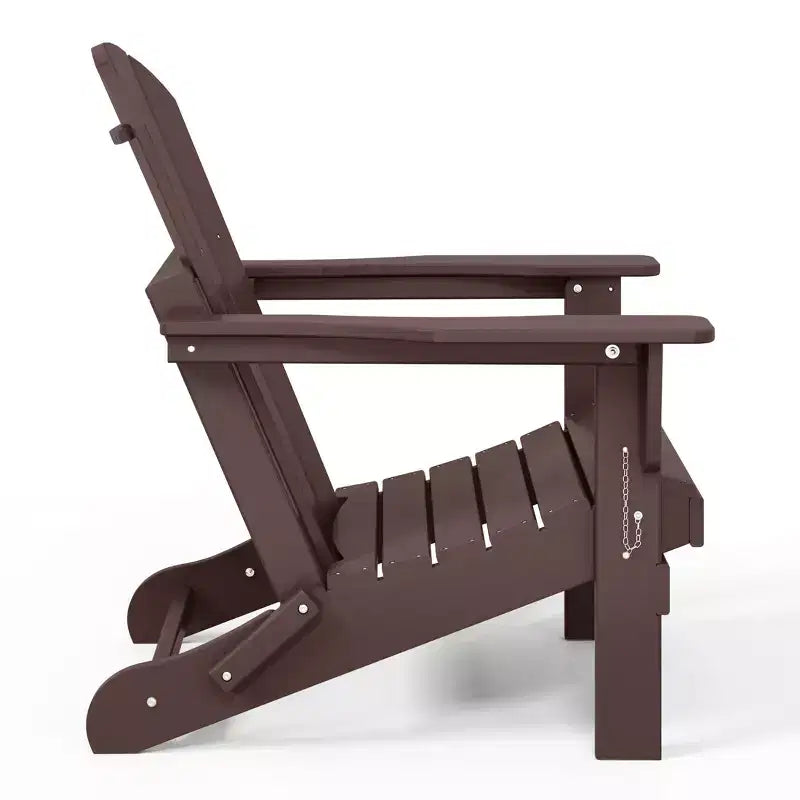 WestinTrends Malibu Set da conversazione da esterno pieghevole a 5 pezzi in HDPE con sedia Adirondack