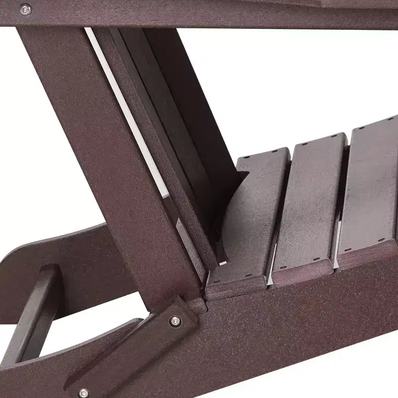 WestinTrends Malibu Set da conversazione da esterno pieghevole a 5 pezzi in HDPE con sedia Adirondack