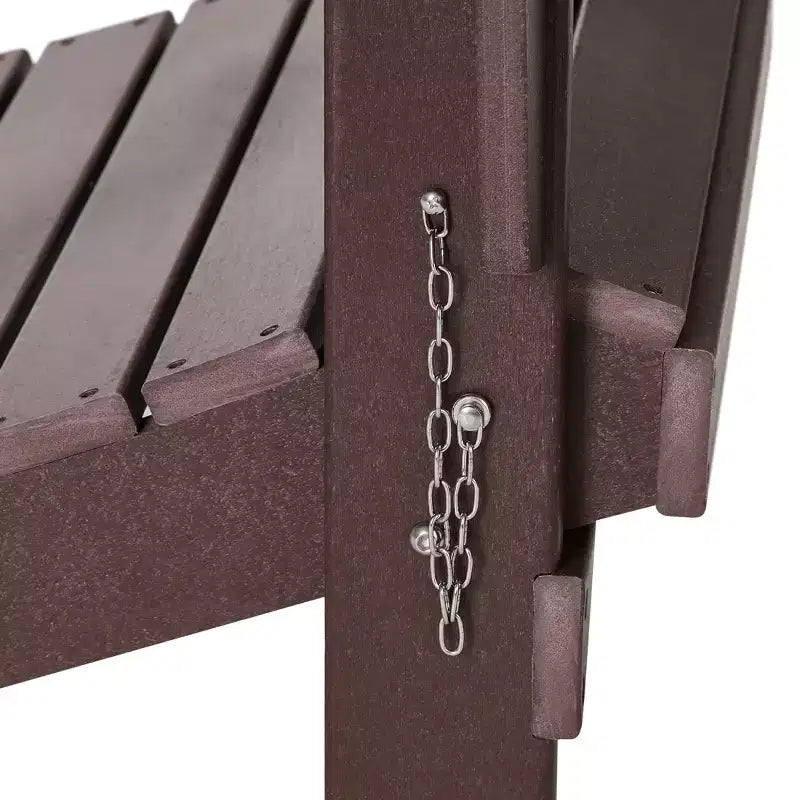 WestinTrends Malibu Set da conversazione da esterno pieghevole a 5 pezzi in HDPE con sedia Adirondack