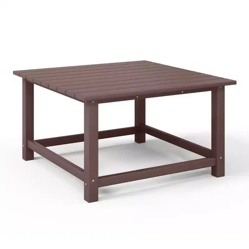 WestinTrends Malibu Set Conversazione da Esterno da 5 Pezzi con Tavolo Quadrato e Sedie Adirondack in HDPE