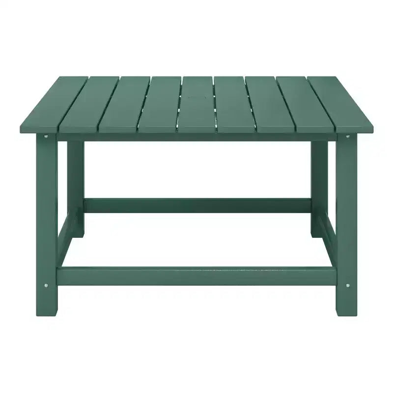 WestinTrends Malibu Set Conversazione da Esterno da 5 Pezzi con Tavolo Quadrato e Sedie Adirondack in HDPE