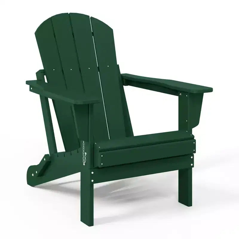 WestinTrends Malibu Set Conversazione da Esterno da 5 Pezzi con Tavolo Quadrato e Sedie Adirondack in HDPE