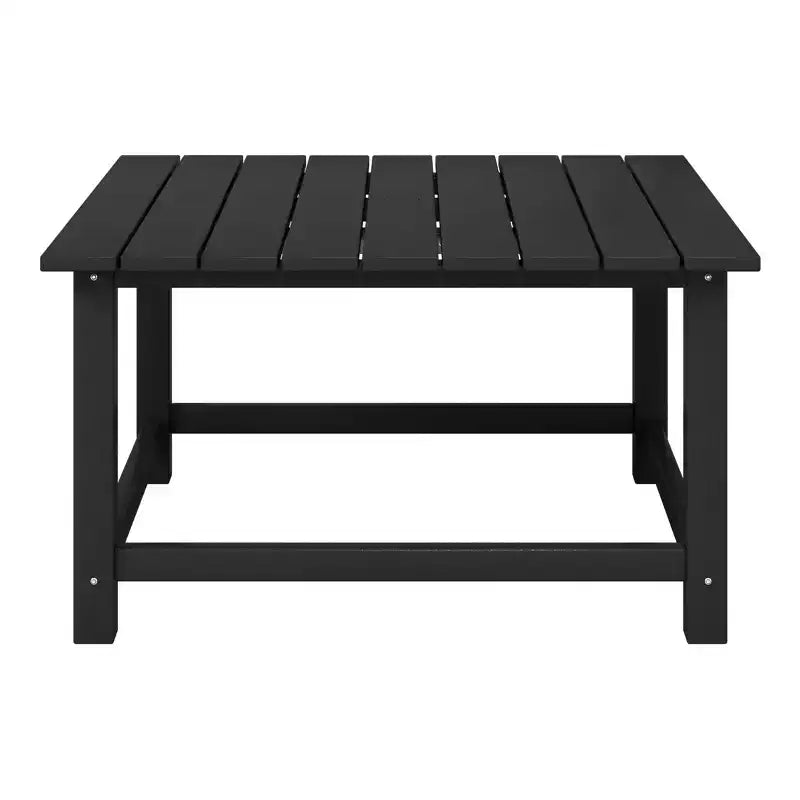 WestinTrends Malibu Set Conversazione da Esterno da 5 Pezzi con Tavolo Quadrato e Sedie Adirondack in HDPE