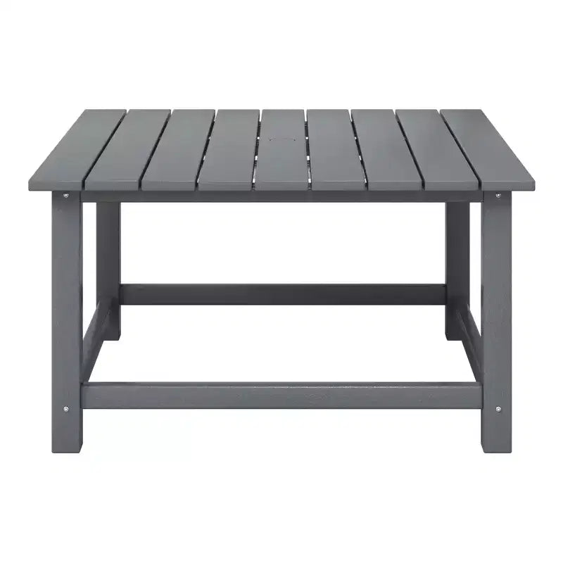 WestinTrends Malibu Set Conversazione da Esterno da 5 Pezzi con Tavolo Quadrato e Sedie Adirondack in HDPE