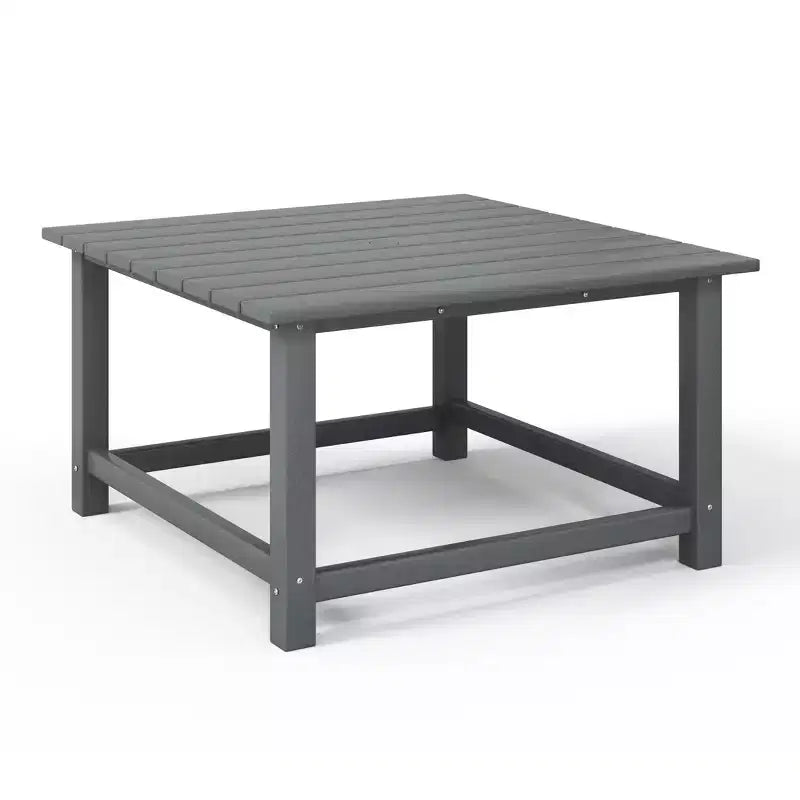 WestinTrends Malibu Set Conversazione da Esterno da 5 Pezzi con Tavolo Quadrato e Sedie Adirondack in HDPE