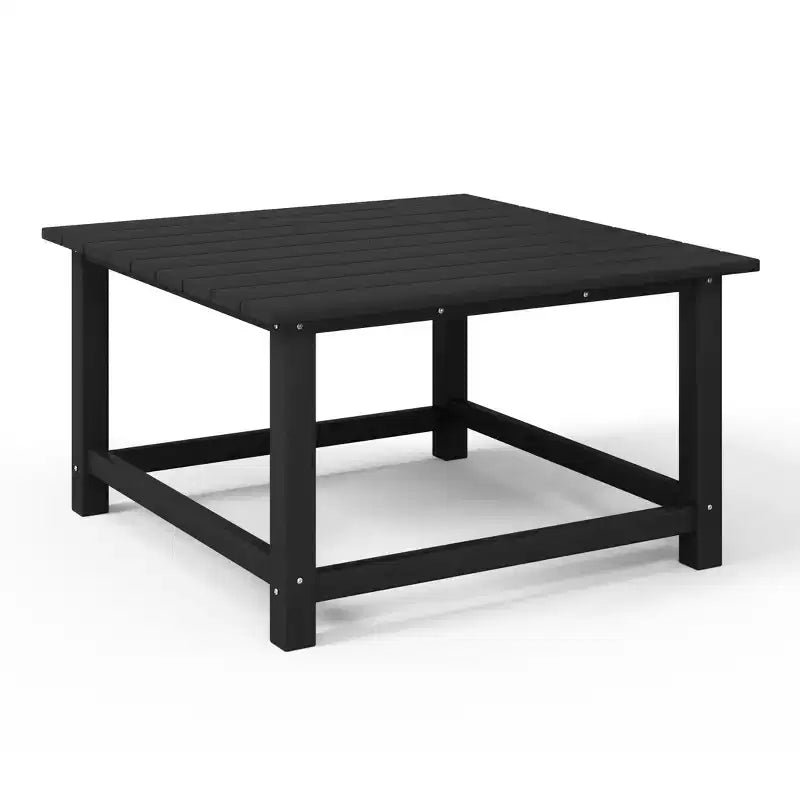 WestinTrends Malibu Set Conversazione da Esterno da 5 Pezzi con Tavolo Quadrato e Sedie Adirondack in HDPE
