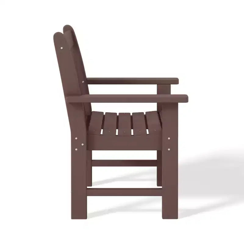 WestinTrends Malibu Set di 3 Sedie da Giardino Adirondack in HDPE con Tavolino Laterale Quadrato Adirondack per Esterni
