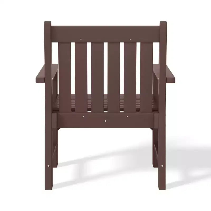 WestinTrends Malibu Set di 3 Sedie da Giardino Adirondack in HDPE con Tavolino Laterale Quadrato Adirondack per Esterni