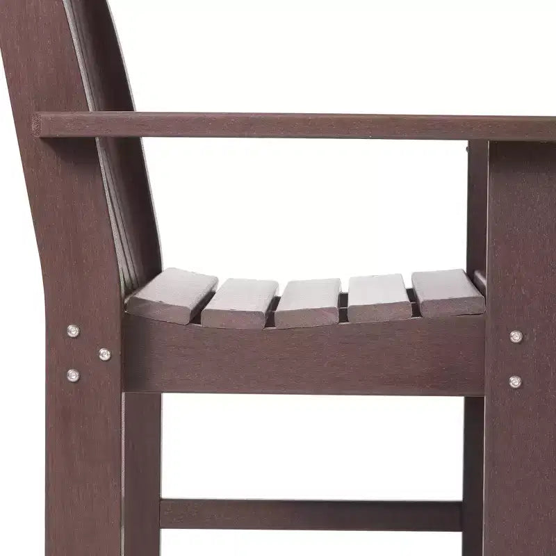 WestinTrends Malibu Set di 3 Sedie da Giardino Adirondack in HDPE con Tavolino Laterale Quadrato Adirondack per Esterni