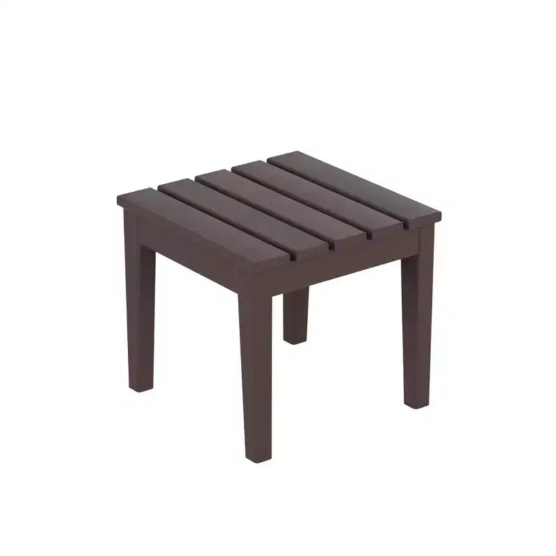 WestinTrends Malibu Set di 3 Sedie da Giardino Adirondack in HDPE con Tavolino Laterale Quadrato Adirondack per Esterni