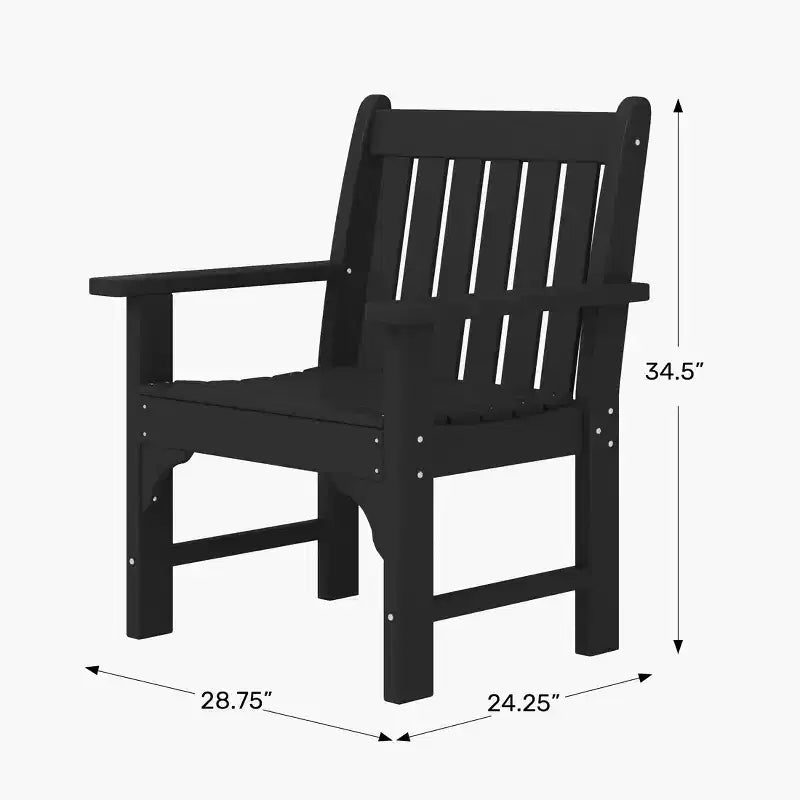 WestinTrends Malibu Set di 3 Sedie da Giardino Adirondack in HDPE con Tavolino Laterale Quadrato Adirondack per Esterni