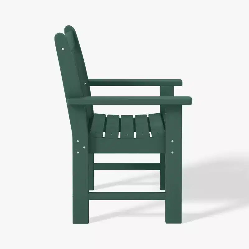 WestinTrends Malibu Set di 3 Sedie da Giardino Adirondack in HDPE con Tavolino Laterale Quadrato Adirondack per Esterni
