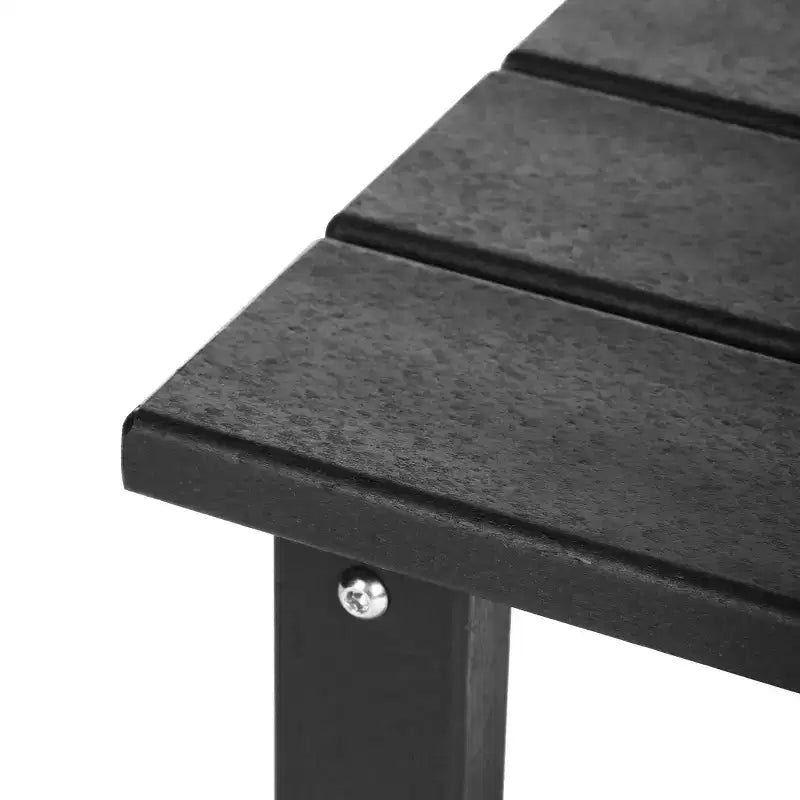 WestinTrends Malibu Arredamento da Esterno per Bambini, Tavolino Quadrato con Sedia Adirondack in HDPE