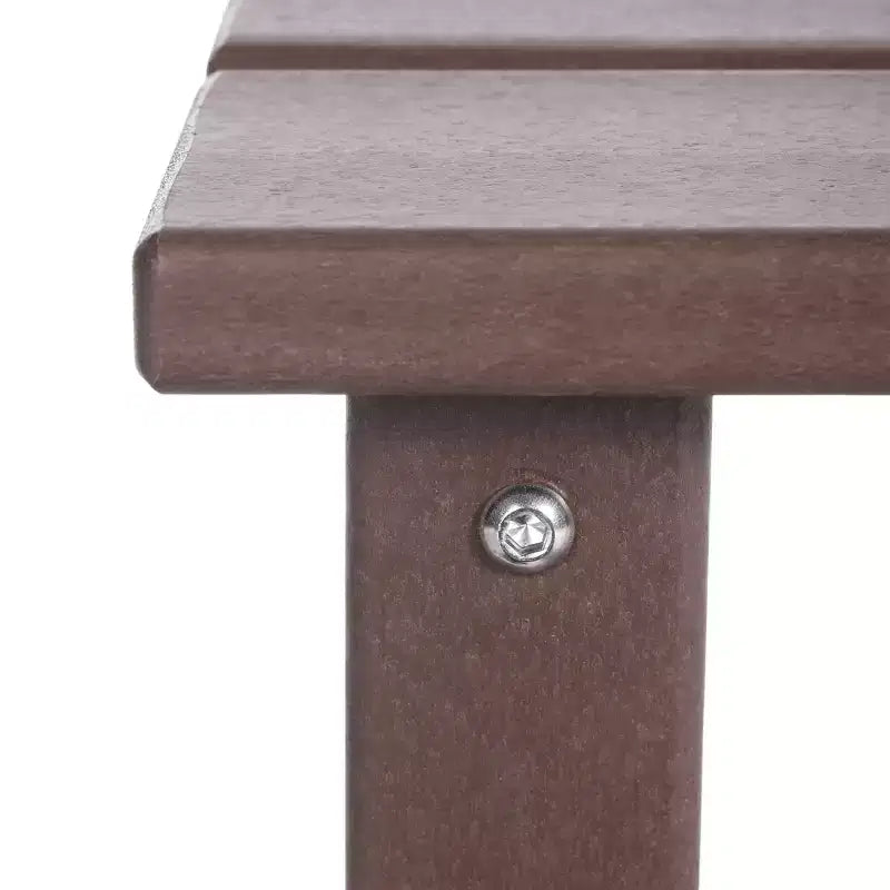 WestinTrends Malibu Arredamento da Esterno per Bambini, Tavolino Quadrato con Sedia Adirondack in HDPE