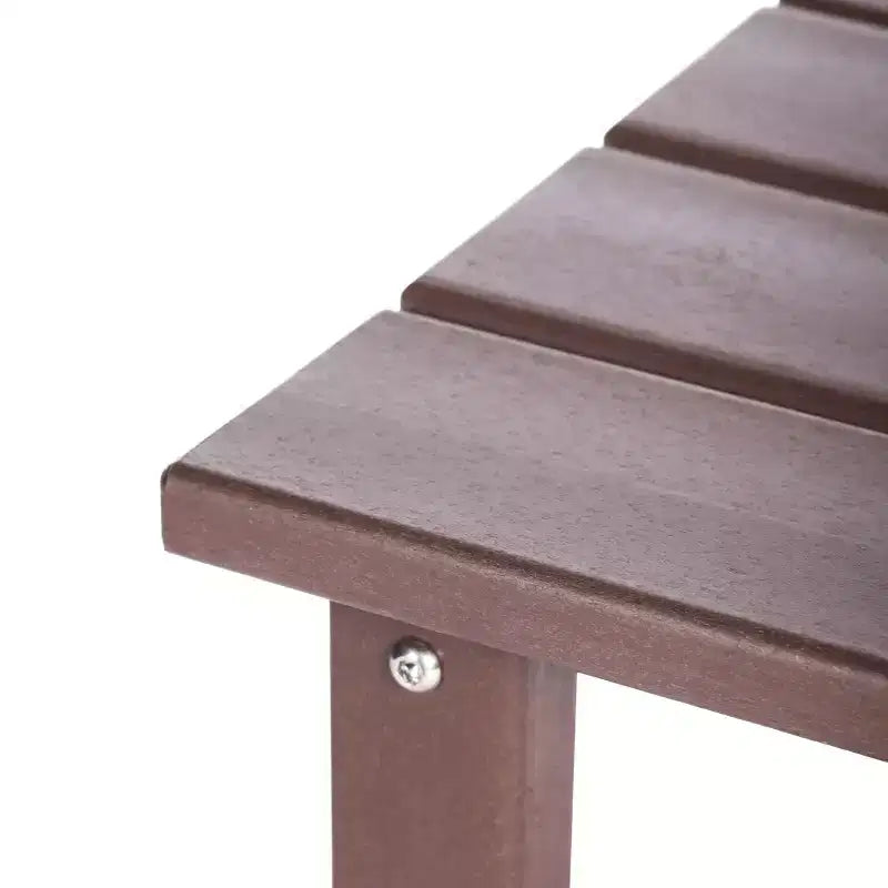 WestinTrends Malibu Arredamento da Esterno per Bambini, Tavolino Quadrato con Sedia Adirondack in HDPE