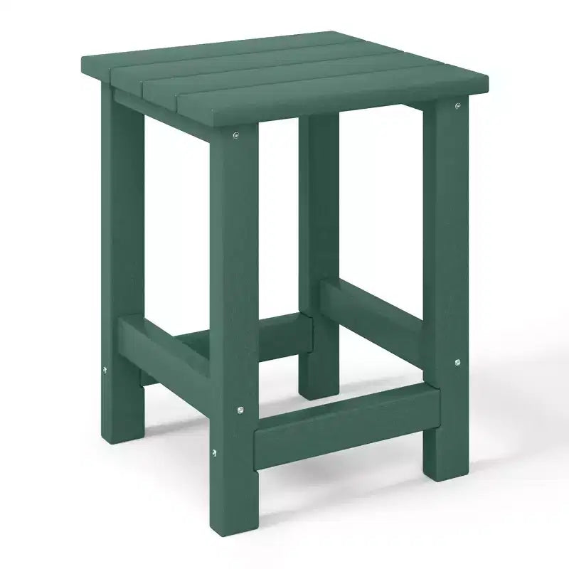 WestinTrends Malibu Arredamento da Esterno per Bambini, Tavolino Quadrato con Sedia Adirondack in HDPE