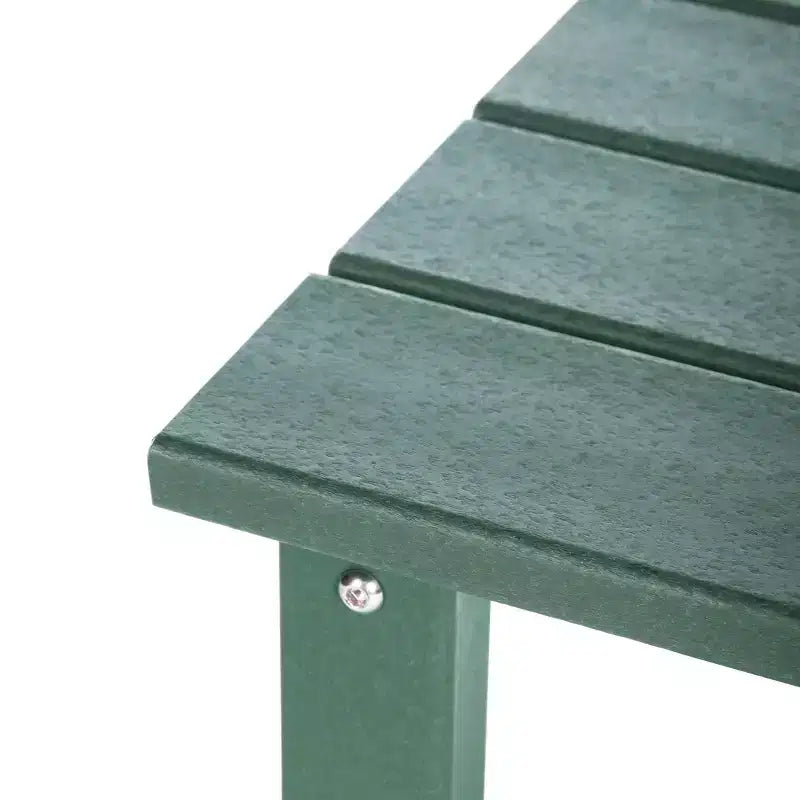 WestinTrends Malibu Arredamento da Esterno per Bambini, Tavolino Quadrato con Sedia Adirondack in HDPE