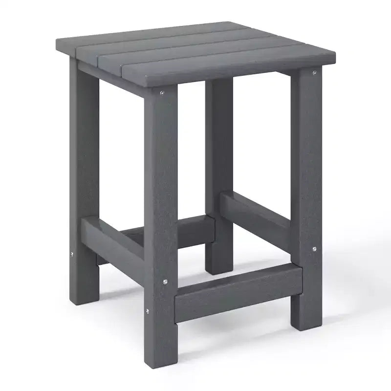 WestinTrends Malibu Arredamento da Esterno per Bambini, Tavolino Quadrato con Sedia Adirondack in HDPE