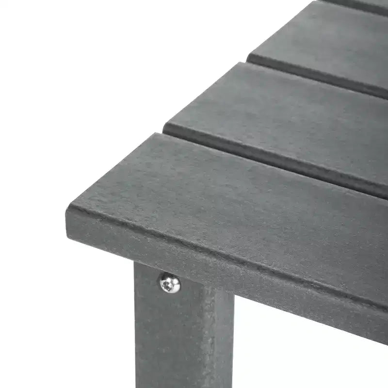 WestinTrends Malibu Arredamento da Esterno per Bambini, Tavolino Quadrato con Sedia Adirondack in HDPE