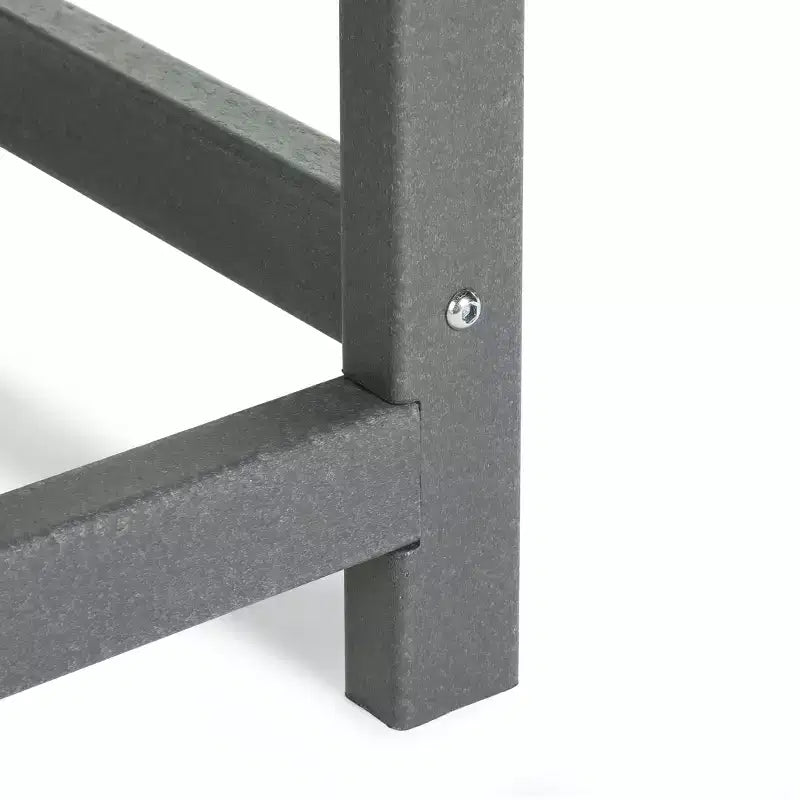 WestinTrends Malibu Arredamento da Esterno per Bambini, Tavolino Quadrato con Sedia Adirondack in HDPE