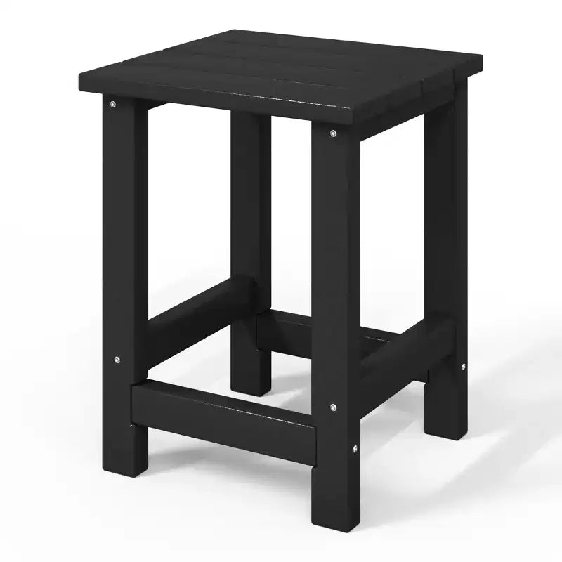 WestinTrends Malibu Arredamento da Esterno per Bambini, Tavolino Quadrato con Sedia Adirondack in HDPE