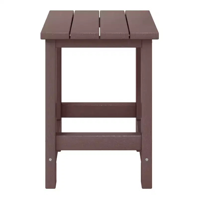 WestinTrends Malibu Arredamento da Esterno per Bambini, Tavolino Quadrato con Sedia Adirondack in HDPE