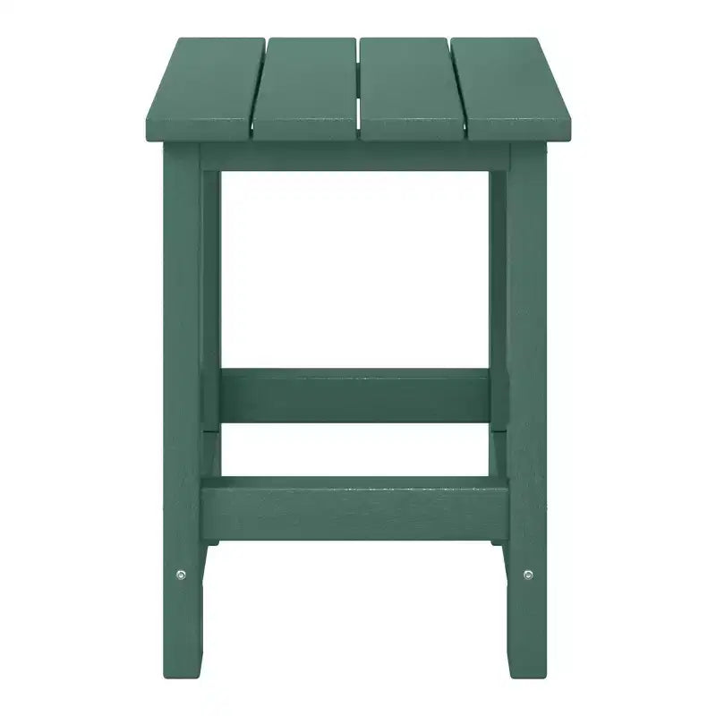 WestinTrends Malibu Arredamento da Esterno per Bambini, Tavolino Quadrato con Sedia Adirondack in HDPE