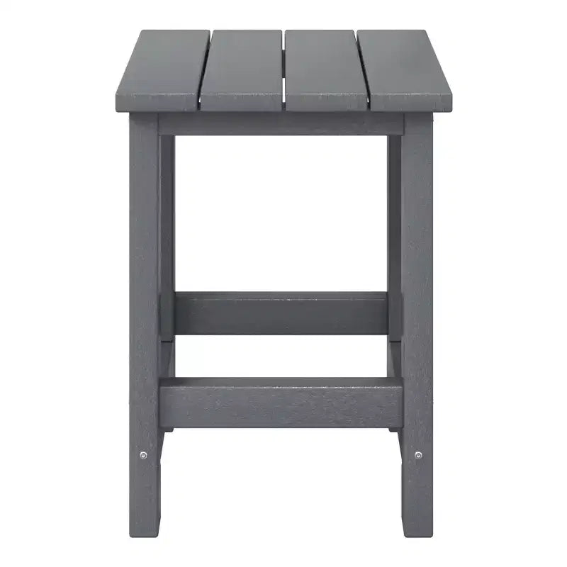 WestinTrends Malibu Arredamento da Esterno per Bambini, Tavolino Quadrato con Sedia Adirondack in HDPE