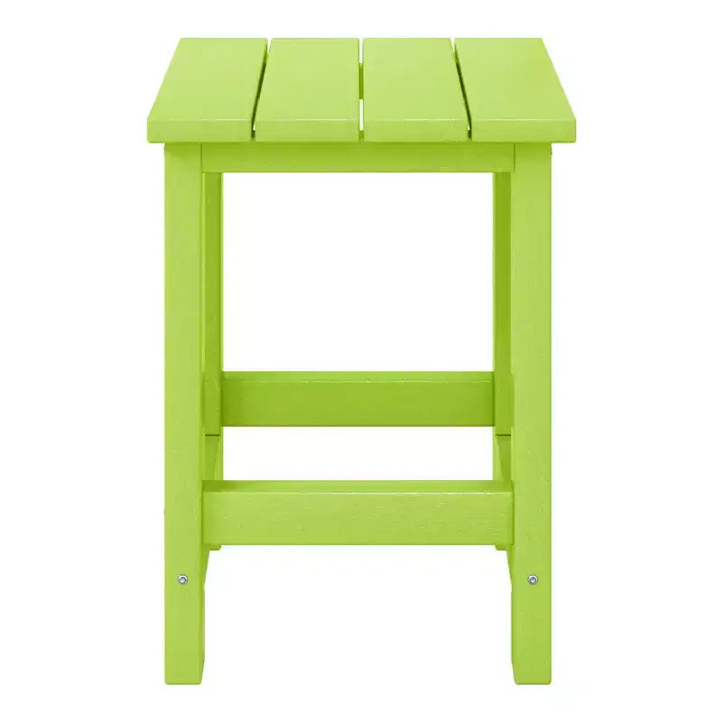 WestinTrends Malibu Arredamento da Esterno per Bambini, Tavolino Quadrato con Sedia Adirondack in HDPE