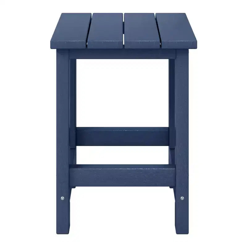WestinTrends Malibu Arredamento da Esterno per Bambini, Tavolino Quadrato con Sedia Adirondack in HDPE