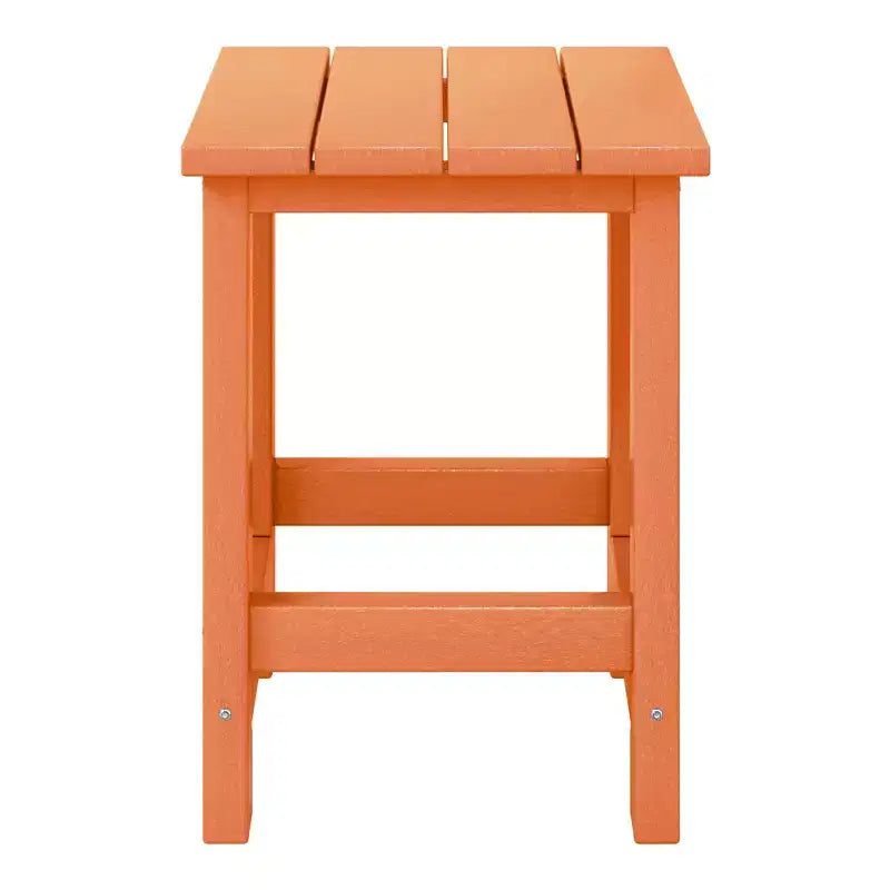 WestinTrends Malibu Arredamento da Esterno per Bambini, Tavolino Quadrato con Sedia Adirondack in HDPE