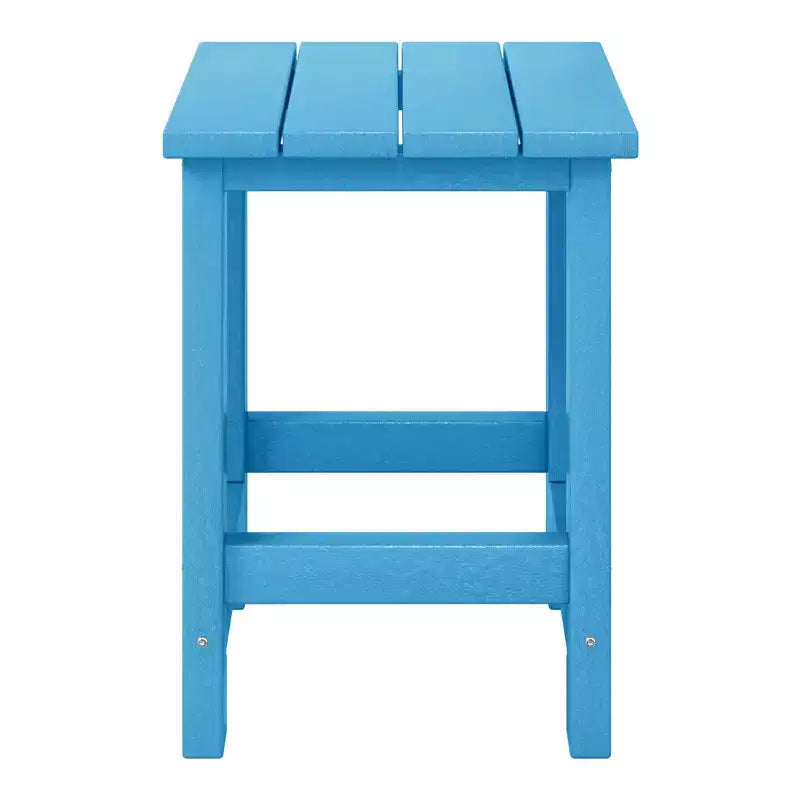 WestinTrends Malibu Arredamento da Esterno per Bambini, Tavolino Quadrato con Sedia Adirondack in HDPE