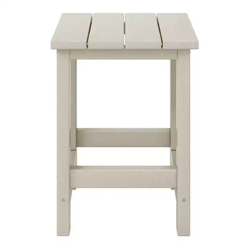 WestinTrends Malibu Arredamento da Esterno per Bambini, Tavolino Quadrato con Sedia Adirondack in HDPE