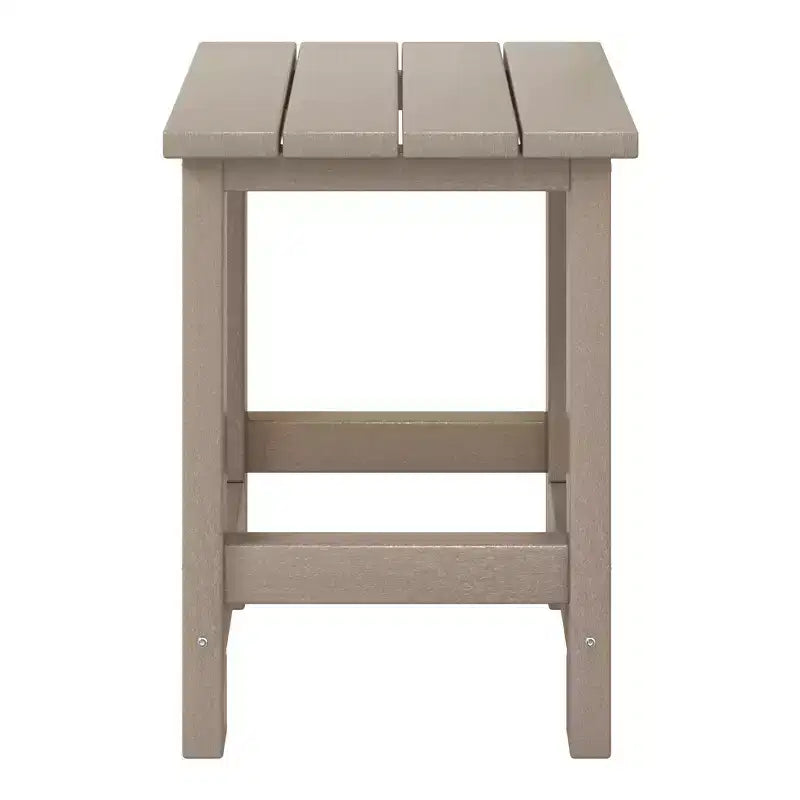 WestinTrends Malibu Arredamento da Esterno per Bambini, Tavolino Quadrato con Sedia Adirondack in HDPE
