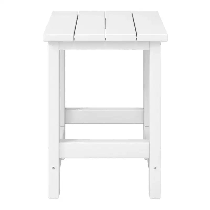 WestinTrends Malibu Arredamento da Esterno per Bambini, Tavolino Quadrato con Sedia Adirondack in HDPE