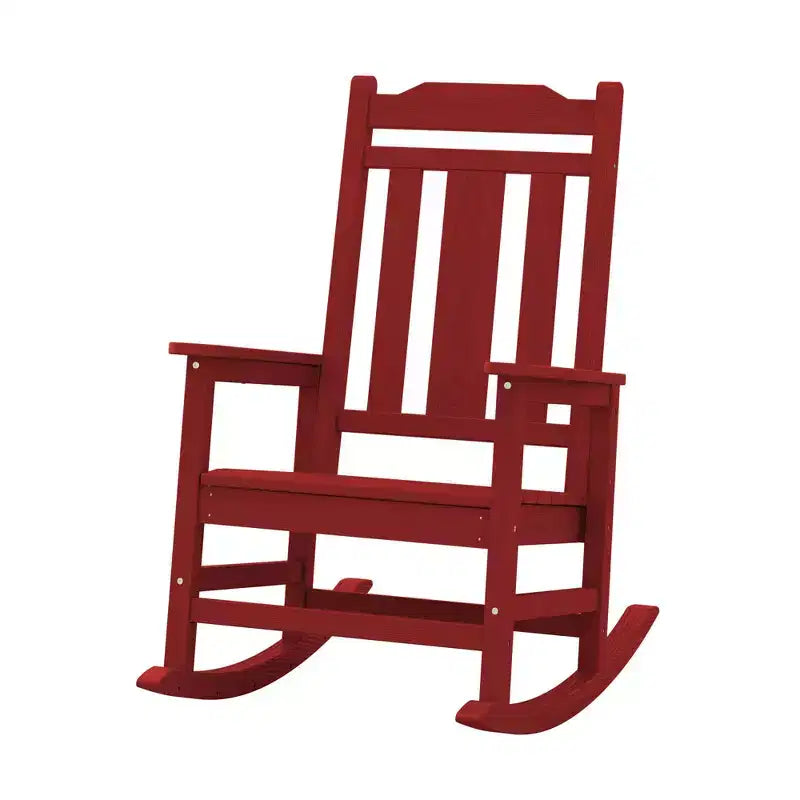 Hyleory Fauteuil à bascule moderne en résine PEHD, Chaise Adirondack extérieure extra large