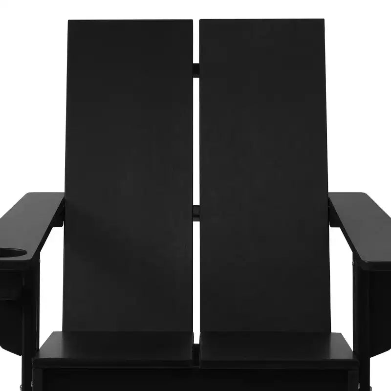 WestinTrends Riviera Sedia Adirondack moderna da esterno in HDPE con portabicchieri, bianca