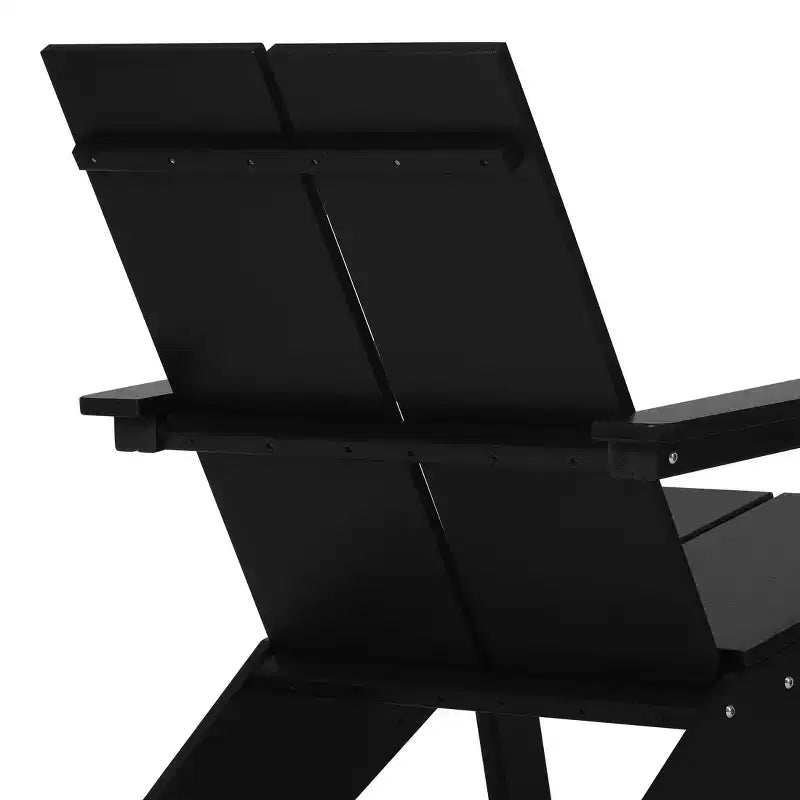 WestinTrends Riviera Sedia Adirondack moderna da esterno in HDPE con portabicchieri, bianca