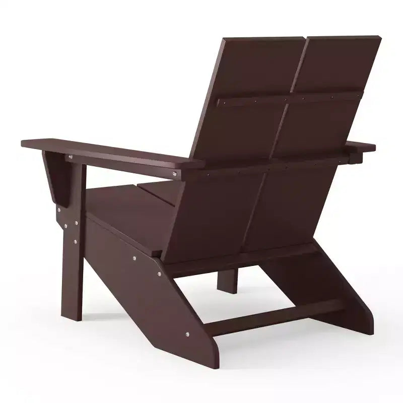 WestinTrends Riviera Sedia Adirondack moderna da esterno in HDPE con portabicchieri, bianca