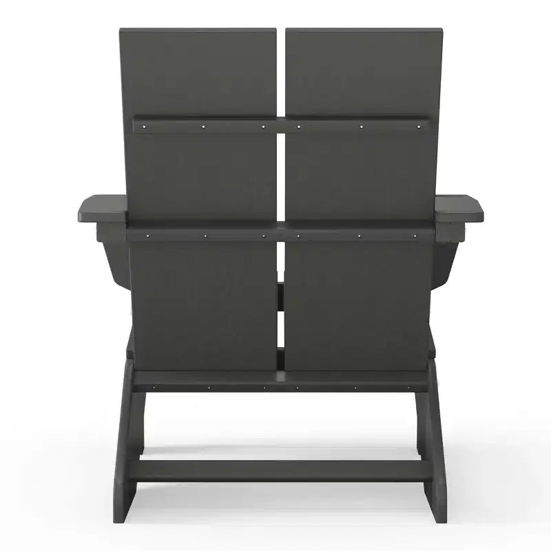 WestinTrends Riviera Sedia Adirondack moderna da esterno in HDPE con portabicchieri, bianca