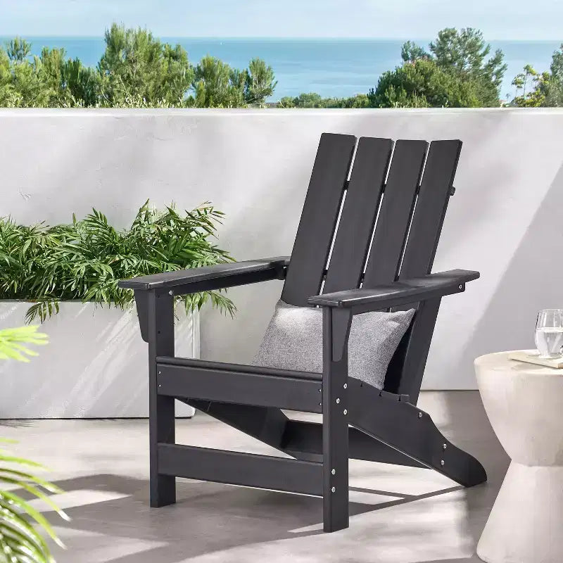 Sedia Adirondack Panagiota da esterni in resina GDFStudio con seduta profonda