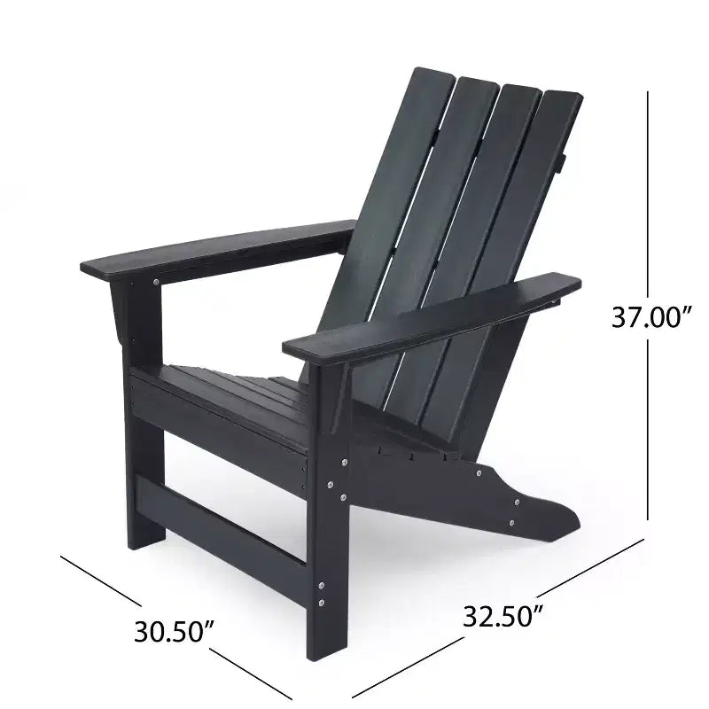 Sedia Adirondack Panagiota da esterni in resina GDFStudio con seduta profonda