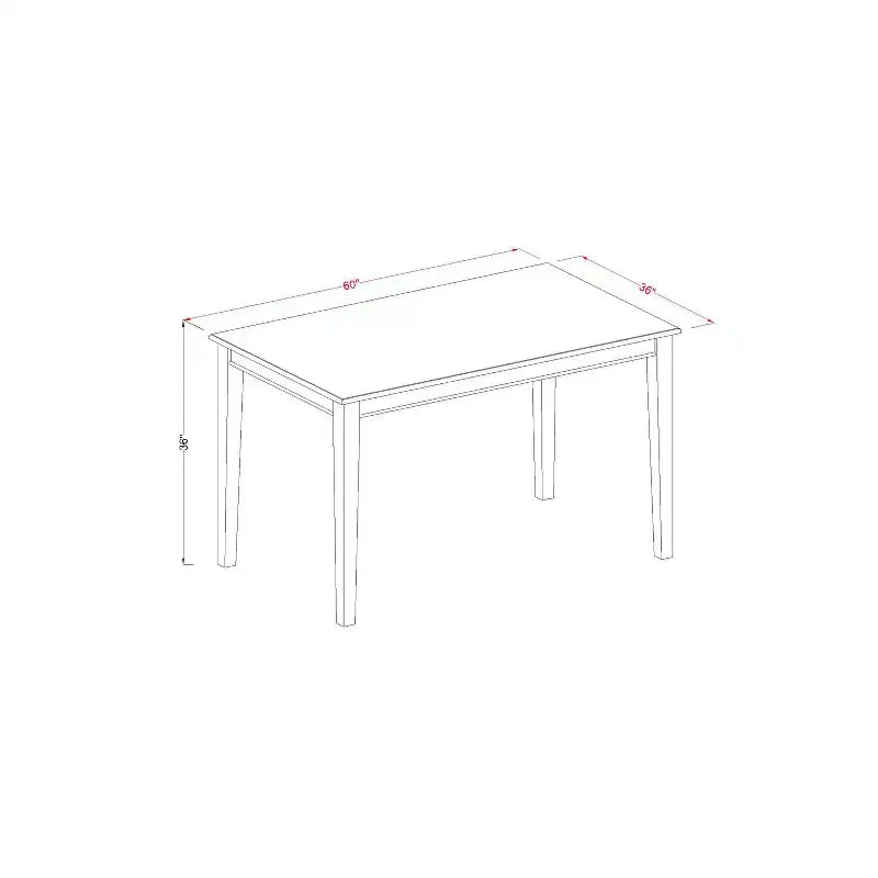Counter Height Dining Table Rustic Style 36x60