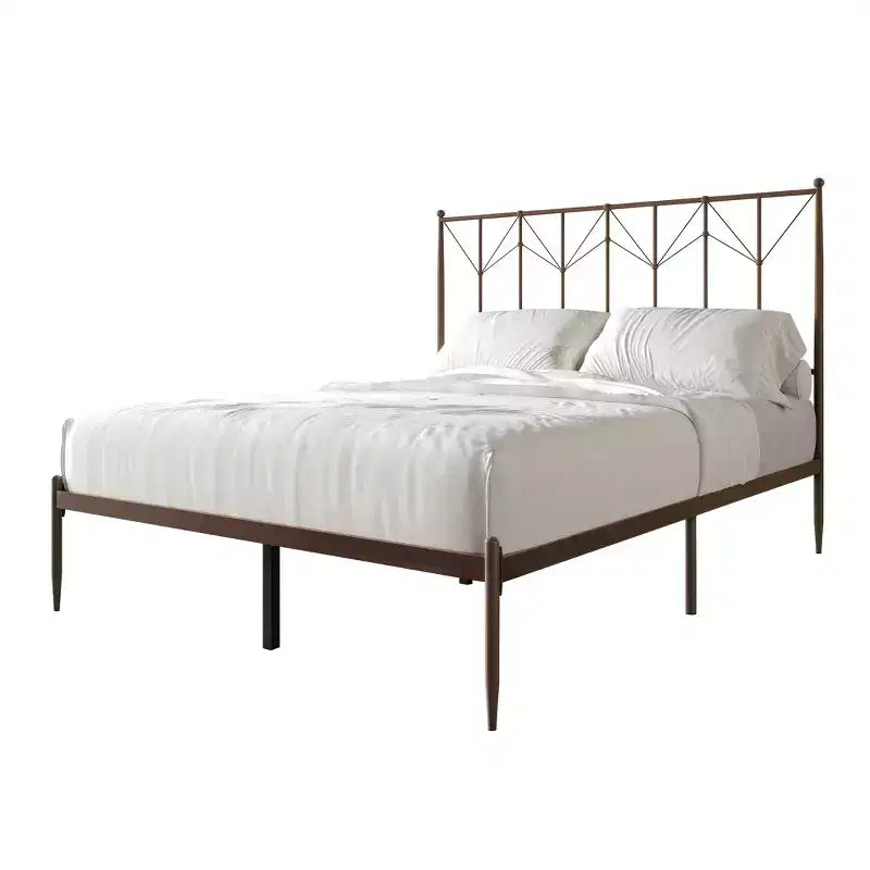 Letto a piattaforma in metallo