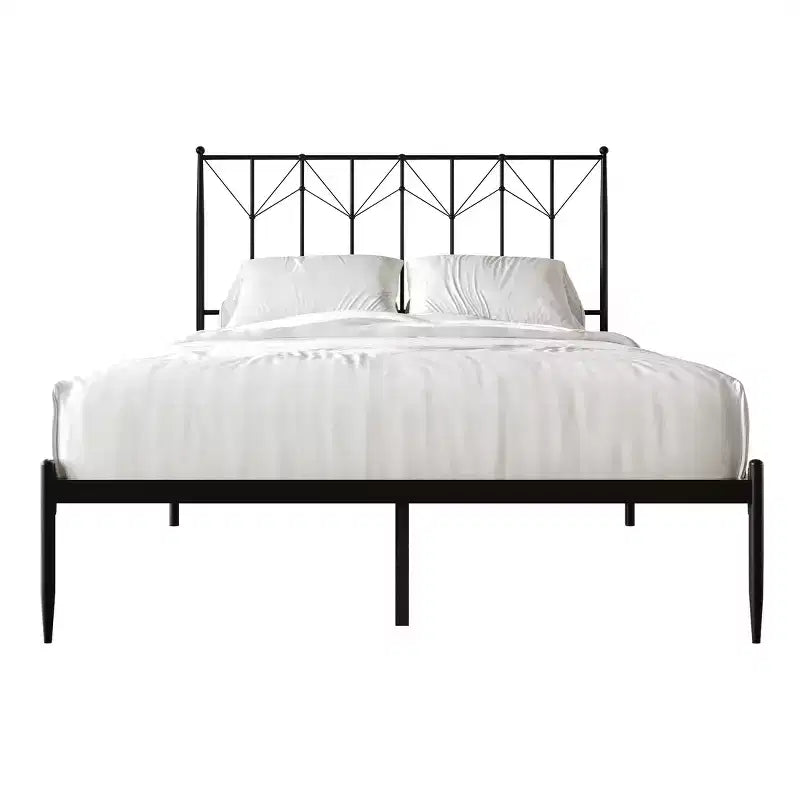 Letto a piattaforma in metallo